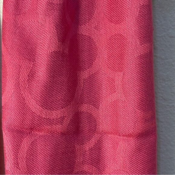 Disney Mickey Mouse Hot Pink Rayon Fringe Scarf. - Picture 5 of 12